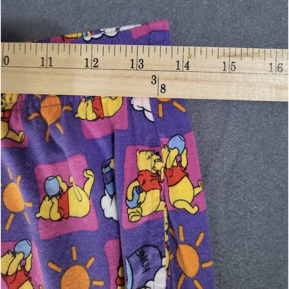 Disney Store Winnie the Pooh Women's Pajama Pants purple all over print Small - Picture 6 of 7